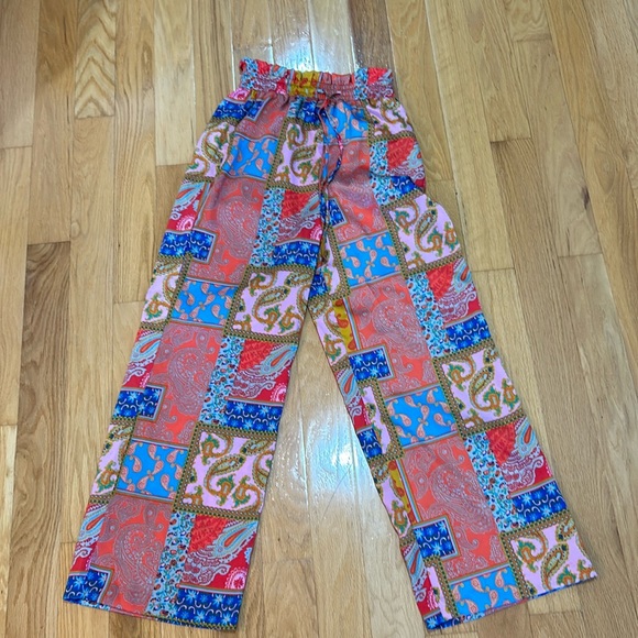Free People Patchwork Pajama Pants Size XS - Picture 2 of 5